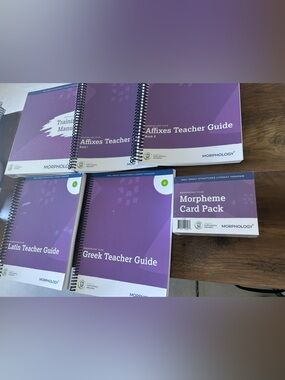 Orton Gillingham Morphology Purple Teacher Guide Set - Greek, Latin, Affixes